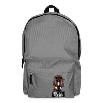 Teddy - Don't Call Me Cute (Color) - Rucksack - Mittelgrau - Vorne