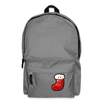 Smiley Christmas Stocking - Backpack - elephant grey - Front