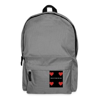 Mama ich habe dich Lieb - Rucksack - Mittelgrau - Vorne