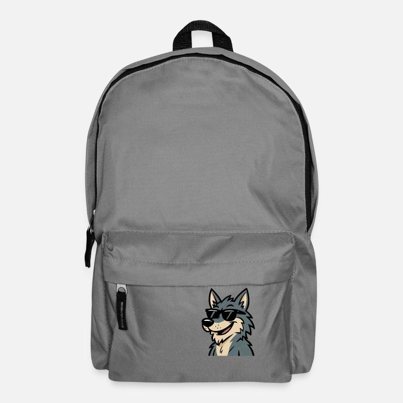 wolf sonnenbrille - Rucksack - Mittelgrau