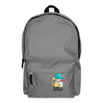La drôle de routine de l’autisme est mon superpouvoir - Sac à dos - gris éléphant - Devant