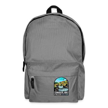 Autumn at Cumberland Falls - Kentucky Nature Desig - Backpack - elephant grey - Front