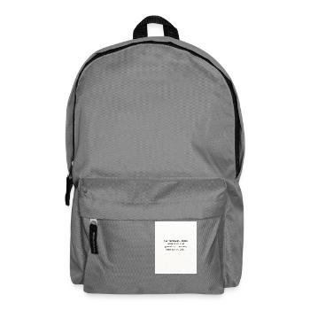 Hab Vertrauen - Rucksack - Mittelgrau - Vorne
