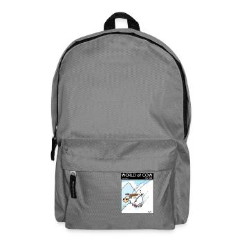 Welt der Kuh-Skifahren - Rucksack - Mittelgrau - Vorne