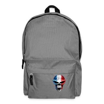 Schädel Frankreich - Rucksack - Mittelgrau - Vorne