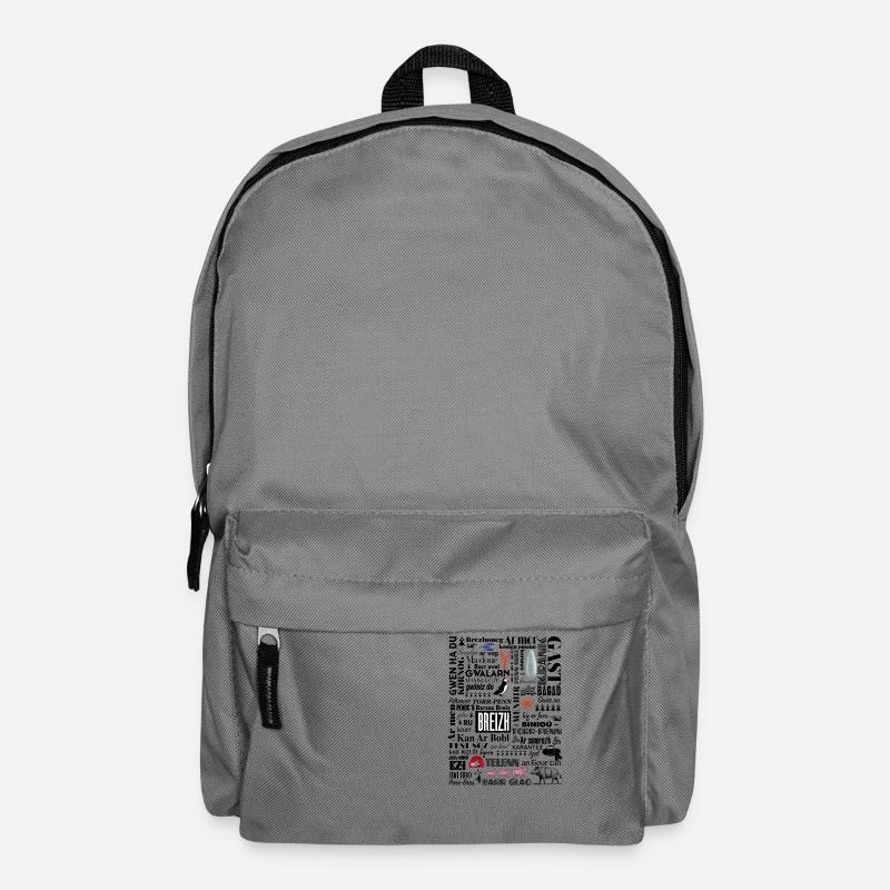LES MOTS DE LA BRETAGNE - Breizh - BZH -2 - Sac à dos - gris éléphant