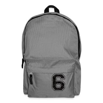 6 six sechs black schwarz (de) - Rucksack - Mittelgrau - Vorne