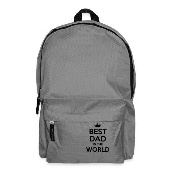 best dad in the world - Rucksack - Mittelgrau - Vorne