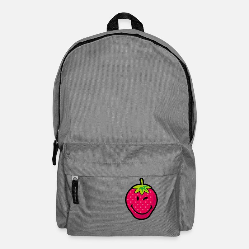 Smiley Strawberry - Rucksack - Mittelgrau