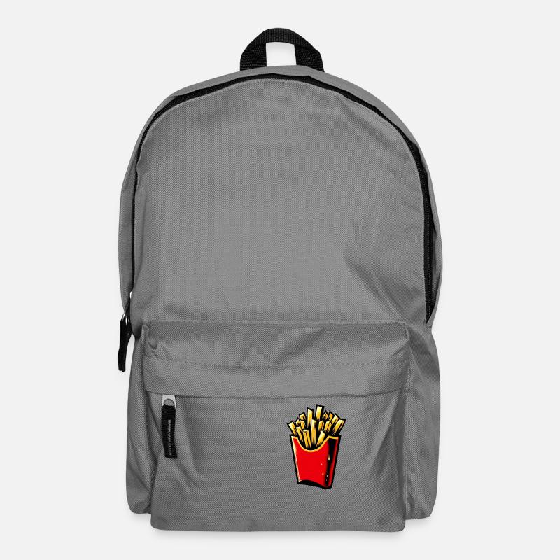 Pommes 🍟 - Rucksack - Mittelgrau