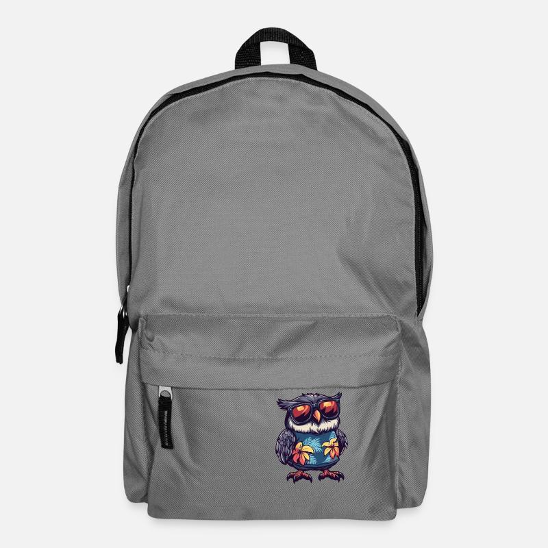 Eule Cool Sommer - Rucksack - Mittelgrau