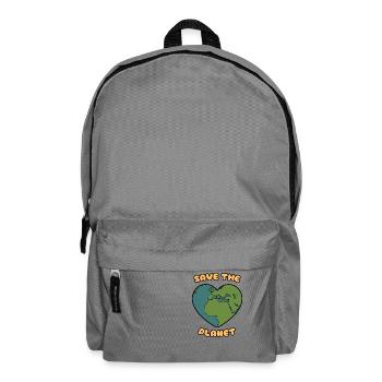 save the planet - Rucksack - Mittelgrau - Vorne
