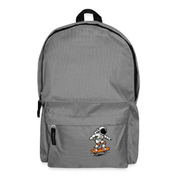 Astronaut Skateboard 1 - Backpack - elephant grey - Front