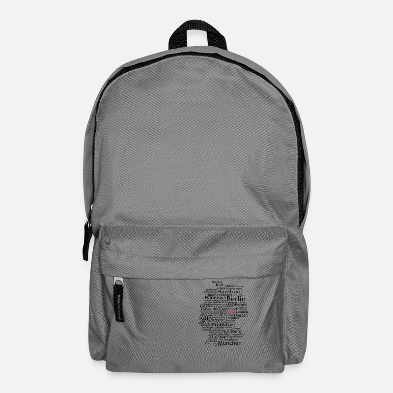 Halle an der Saale wordcloud - Rucksack - Mittelgrau