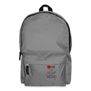mamie profite de chauqe - Sac à dos - gris éléphant - Devant