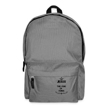 JESUS THE KING OF KINGS - Backpack - elephant grey - Front