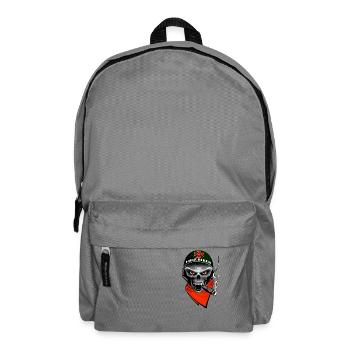 biker skull design - Backpack - elephant grey - Front