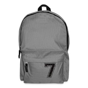 7_seven_sieben_black_schwarz (en) - Backpack - elephant grey - Front
