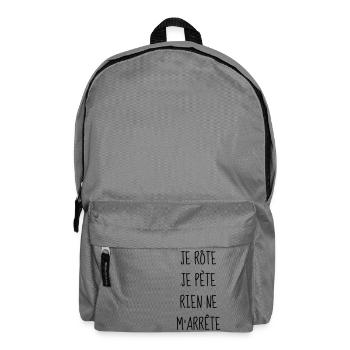 Bébé - Naissance - Grossesse - Papa - Maman - Baby - Sac à dos - gris éléphant - Devant
