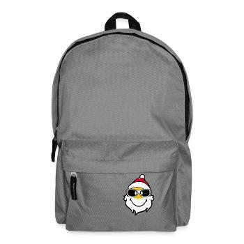 Smiley Santa Claus with Sunglasses - Sac à dos - gris éléphant - Devant