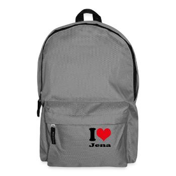 I love Jena - Backpack - elephant grey - Front