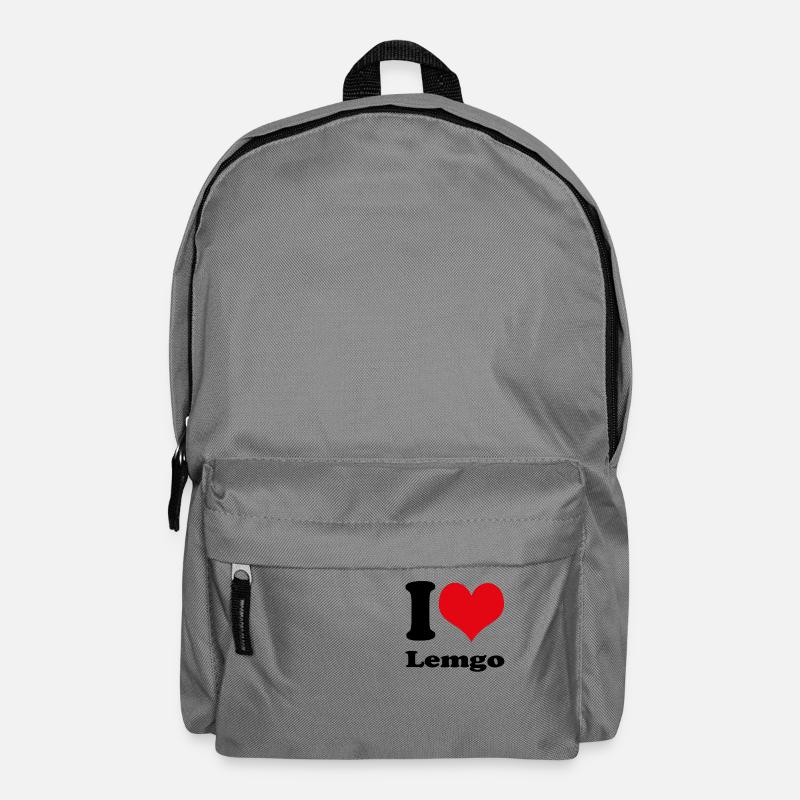 I love Lemgo - Backpack - elephant grey