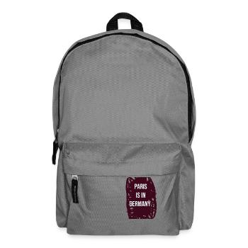 Paris is located in Germany - Backpack - elephant grey - Front