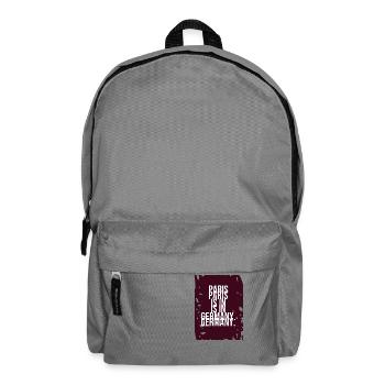 Paris Designer Hoodie - Rucksack - Mittelgrau - Vorne