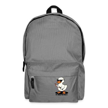 He Knew Too Much - Backpack - elephant grey - Front