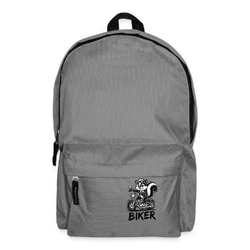 Skunk Motorcycle Biker - Backpack - elephant grey - Front