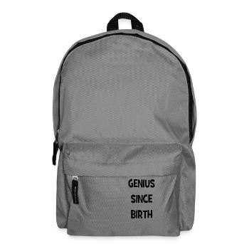 Genius Since Birth - Genie seit der Geburt - Rucksack - Mittelgrau - Vorne