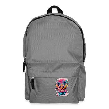 GoodVibesOnly - Backpack - elephant grey - Front