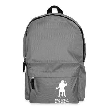 ICH DARF SITZEN - Rucksack - Mittelgrau - Vorne