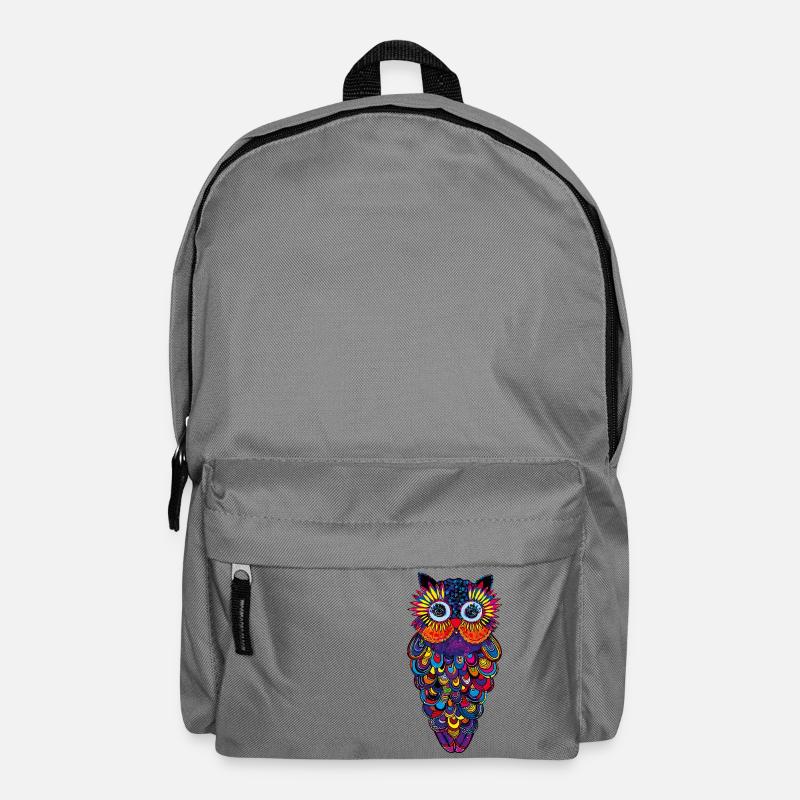 Fantaisie de hibou - Sac à dos - gris éléphant