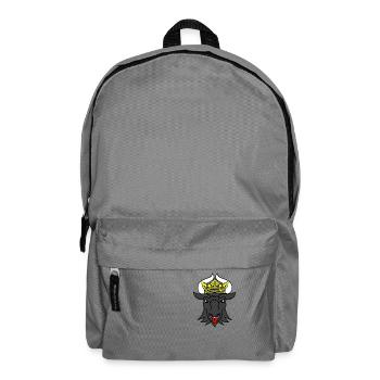 mecklenburg bull head with crown - Backpack - elephant grey - Front