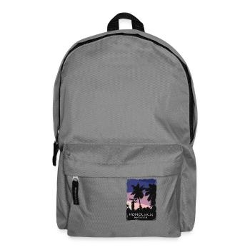 Honolulu - Hawaii - Beach - Surfing - Surfer - Rucksack - Mittelgrau - Vorne