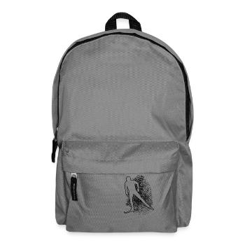 Patinage de fond classique de cross-country féminin masculin - Sac à dos - gris éléphant - Devant