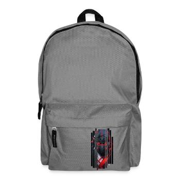 Cyborg Man Ninja Kanji Red - Backpack - elephant grey - Front