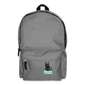 TEAM Deutscher Schäferhund - Schwarz - Rucksack - Mittelgrau - Vorne