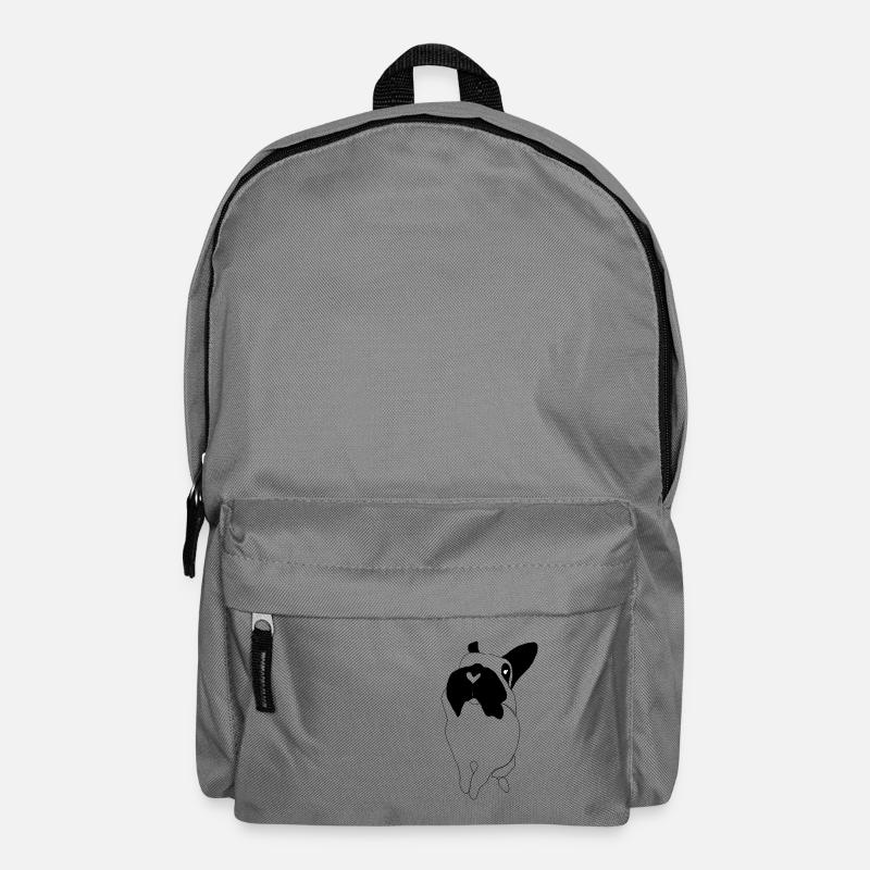Neugieriges Kaninchen - Rucksack - Mittelgrau