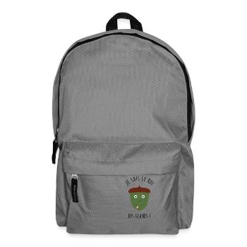 Gland - Paresse - Fainéant - Humour - Drôle [MG] - Sac à dos - gris éléphant - Devant