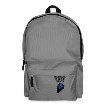 The Future is in our hands - Backpack - elephant grey - Front