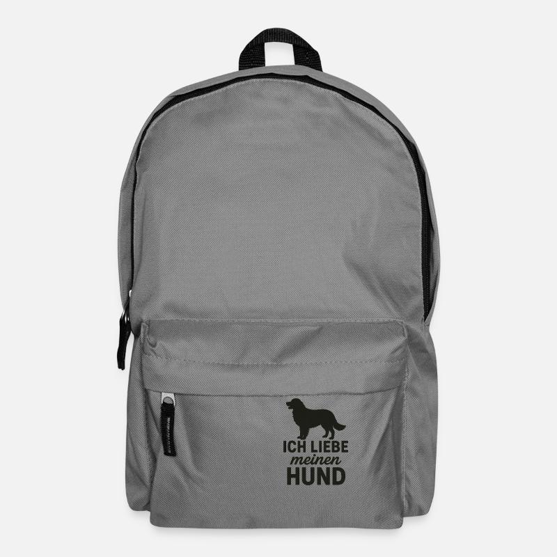Ich liebe meine Hund 3 - Rucksack - Mittelgrau