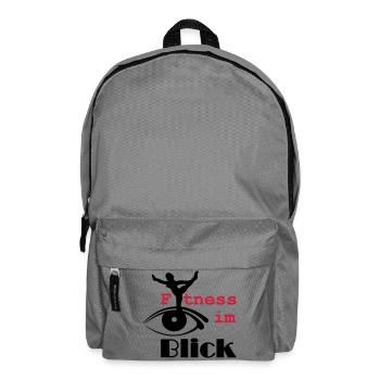 Fitness im Blick Sport Medizin Sprüche Geschenk - Rucksack - Mittelgrau - Vorne