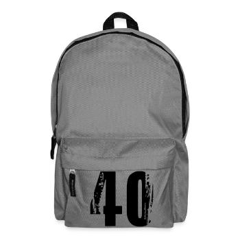 40 - Nummer - Rucksack - Mittelgrau - Vorne