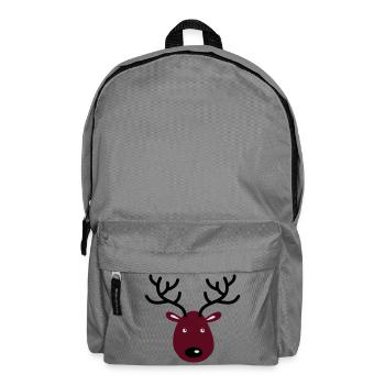 rentier hirsch tier - Rucksack - Mittelgrau - Vorne