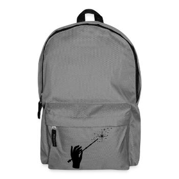 Zauberstab, Zauberer, Zauberei, Hand - Rucksack - Mittelgrau - Vorne