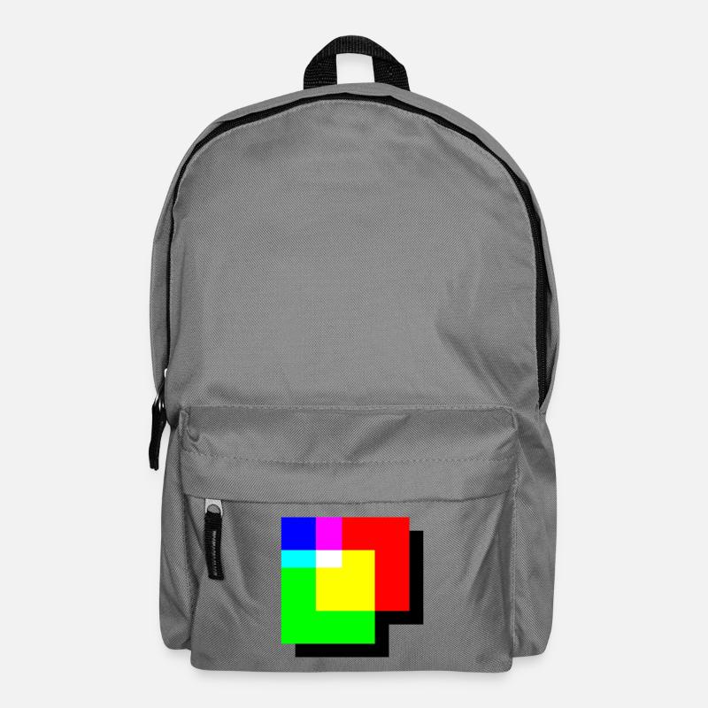 RGB Color Corner Additive Color Mixing - Backpack - elephant grey