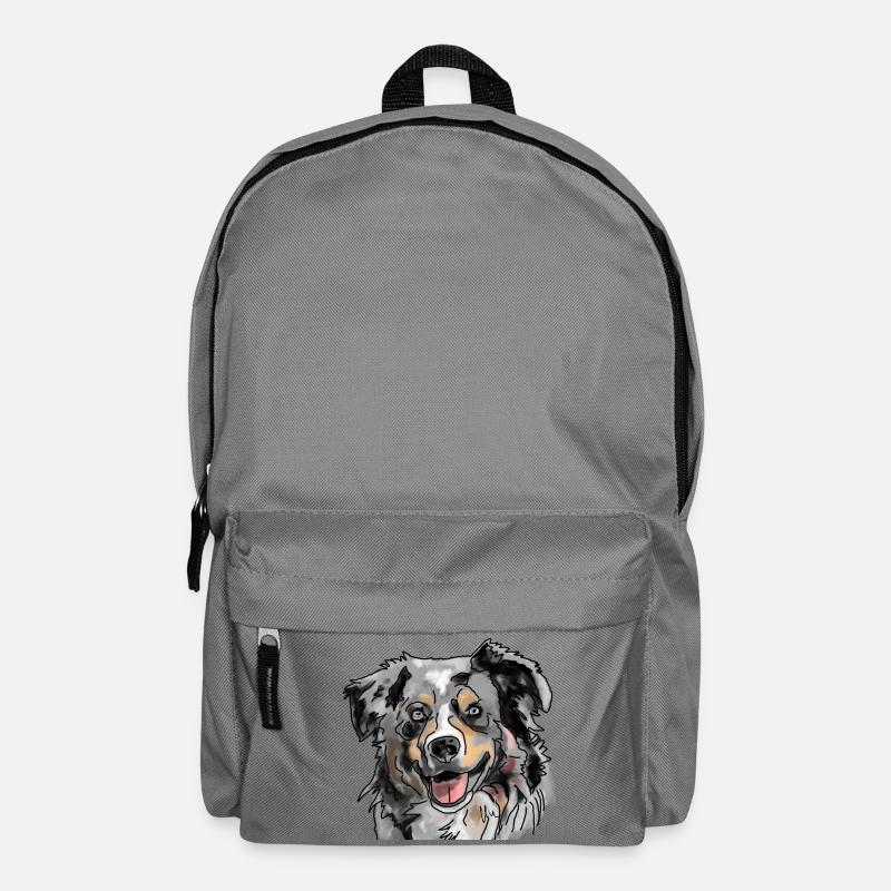 Australian Shepherd - Backpack - elephant grey