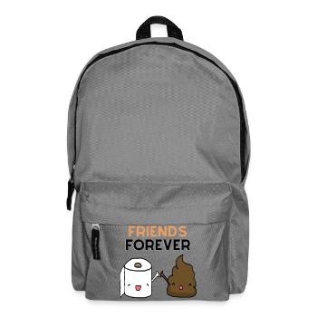 Freunde Forever: High-Five Toilettenpapier - Rucksack - Mittelgrau - Vorne